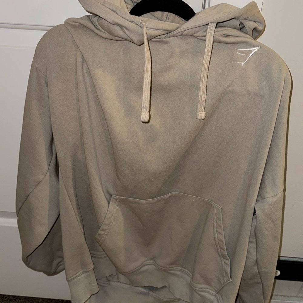 Gymshark Pebble grey hoodie (Large)